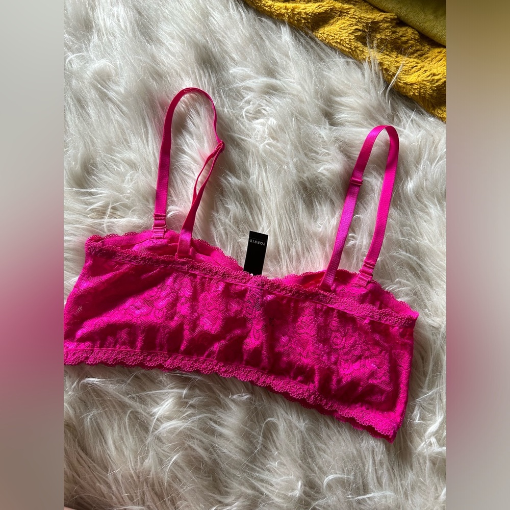 Torrid | NEW! Hot Pink Lace Removable Straps Bralette - Picture 5 of 5